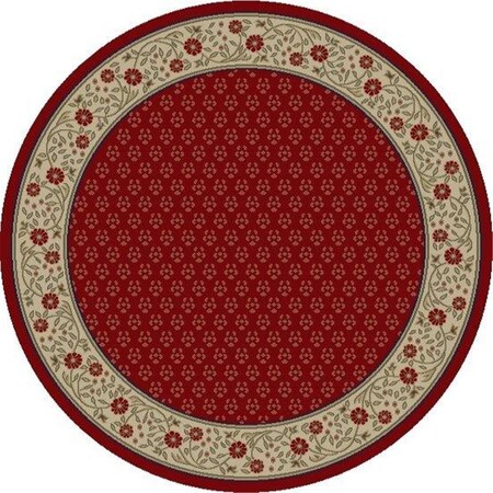 Rlm Distribution 7 ft. 10 in. x 9 ft. 10 in. Jewel Harmony - Red HO2545817